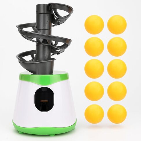 Yosoo Health Gear Table Tennis Robot Automatic PingPong Ball Launcher, Portable Table Tennis Trainer Machine with 10 Balls for Beginners, PingPong Ball Serve Machine for Training Practising in Saudi Arabia