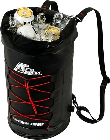 Dry Water Adventure - Marine Grade Waterproof Backpack Insulated Cooler Bag - Camping, Diving, Kayaking, Boating, Beach, Travel, Picnic, Food and Beverage, Siberian Series (20 Liter/5.3 Gallon) in Kuwait