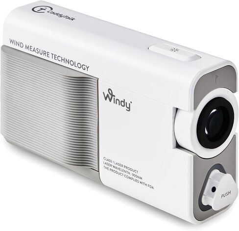 CaddyTalk Windy Laser Golf Rangefinder مع قياس الرياح في الوقت الحقيقي، تقنية التثليث، تكبير 7X، M-Slope2، E-Slope، 0.1–1,093 ياردة، مقاومة للماء IP54، بطارية قابلة للشحن 800 مللي أمبير في الساعة in Kuwait