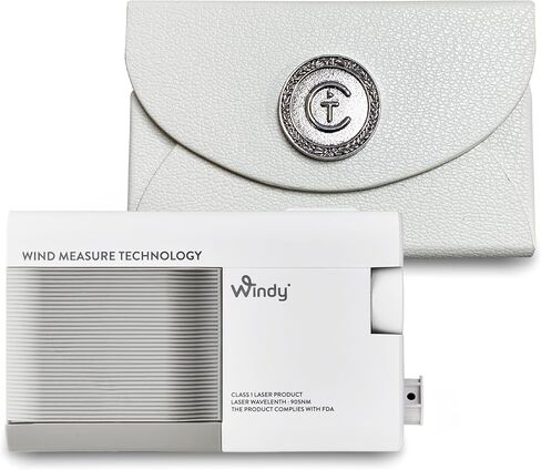 CaddyTalk Windy Laser Golf Rangefinder مع قياس الرياح في الوقت الحقيقي، تقنية التثليث، تكبير 7X، M-Slope2، E-Slope، 0.1–1,093 ياردة، مقاومة للماء IP54، بطارية قابلة للشحن 800 مللي أمبير في الساعة in Kuwait