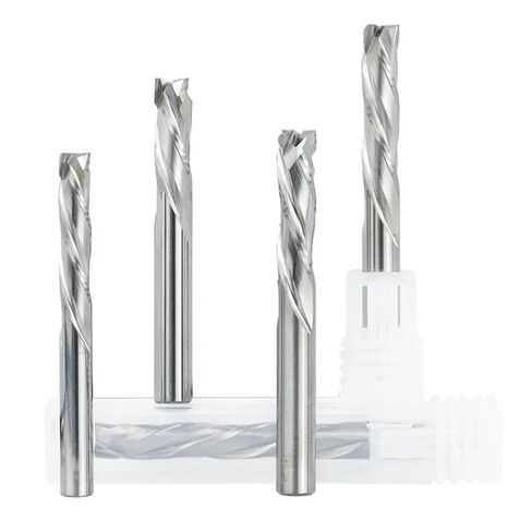 CNC Router Bit 3 Flute Up Down Cut Carbide End Mill 3.175-12mm Shank Compression Milling Cutter for Metal Aluminum Cutting(4x4x22x55mm) in Saudi Arabia
