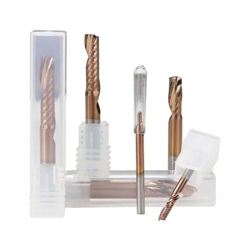 End Milling Cutter 1/8" Shank Carbide End Mill Single Flute CNC Router Bit(3.175x3.175x17x40mm) in Saudi Arabia
