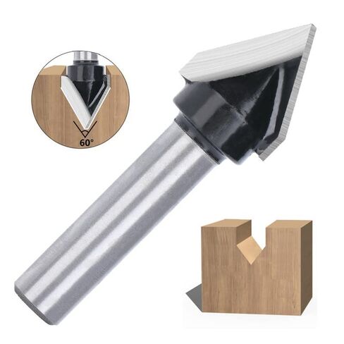 1pcs 3D V Engraving Bit CNC End Mill 8mm Shank Router Bits 16mm Diameter 60 Degrees Milling Cutter for Woodworking in Saudi Arabia