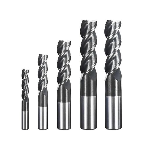 قاطعة الطحن 3 لقمة طحن نهاية الناي 1-12 مم مطحنة نهاية كربيد لقطع الألومنيوم باستخدام الحاسب الآلي أداة طحن أداة التوجيه (D12xD2x35x75L) in Kuwait