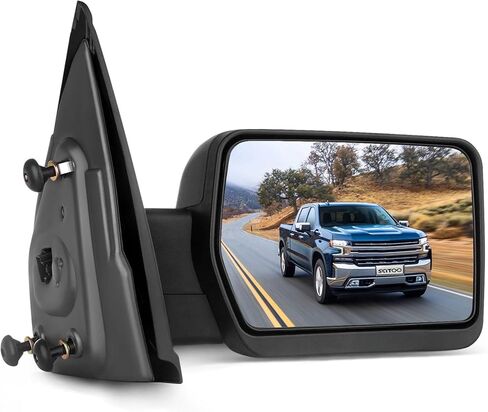 SCITOO Driver Side Mirror fit 2004-2014 for Ford for F150 Left Rear View Mirror with Power Heated Turn Signal Puddle Light Manual Folding in Kuwait
