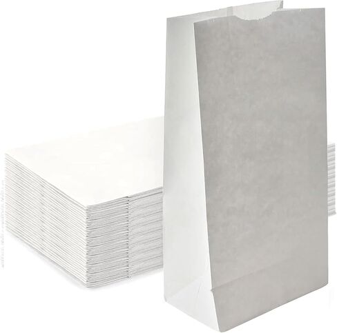 Concession Essentials White Paper Lunch Bags, 4 lb, 200 Count, for Crafts and Holiday Cookies in Kuwait