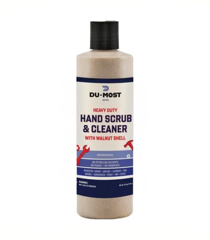 Hand Scrub & Cleaner with Walnut Shell, Removes Grim/Grease/Carbon/Tar/Diesel/Adhesive/Paint/Ink/Dye, No Petroleum Solvents, No Pumice, No Phosphate, Citrus Scent, 16 oz in Saudi Arabia