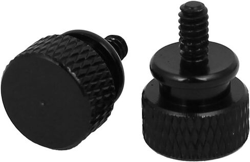 uxcell Computer PC Case 6-32 Fully Threaded Knurled Thumb Screws Black 10pcs in Saudi Arabia