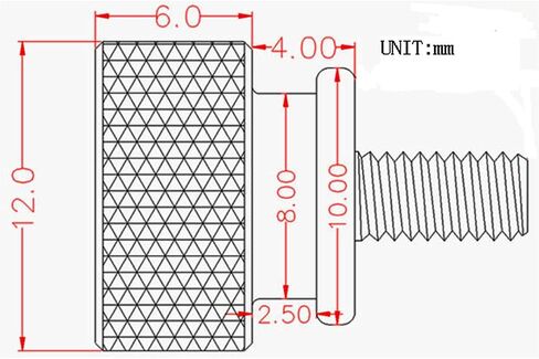 uxcell Computer PC Case 6-32 Fully Threaded Knurled Thumb Screws Black 10pcs in Saudi Arabia