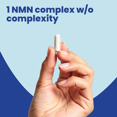 مكمل NMN NAD مع ريسفيراترول - تركيبة NMN متعددة المكونات 1230 مجم مع TMG، واليوروليثين A والكيرسيتين، كبسولات يومية للنساء والرجال، مكمل mnm، 60 قطعة in Saudi Arabia