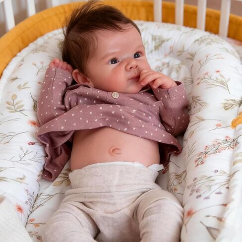 Anano Reborn Baby Doll Soft Silicone Full Body 18Inch Lifelike Baby Girl Realistic Newborn Size Babies Dolls That Look Real Life Like Babys Doll Alive Blue Eyed in Kuwait