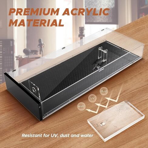 حافظة عرض جيتار صوتي من الأكريليك Starfavor، مثبتة على الحائط، خزانة تخزين جيتار محمية من الأشعة فوق البنفسجية قابلة للقفل مع أضواء LED 7 ألوان، حافظة صلبة للتابوت للجيتار الصوتي SGC-001A in Kuwait