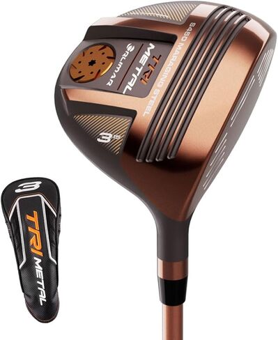 Orlimar Golf TriMetal Fairway Woods للرجال، اليد اليمنى واليسرى، وجه رفيع، أداء منخفض عالي الأداء 3 5 7 9 Metalwoods in Saudi Arabia