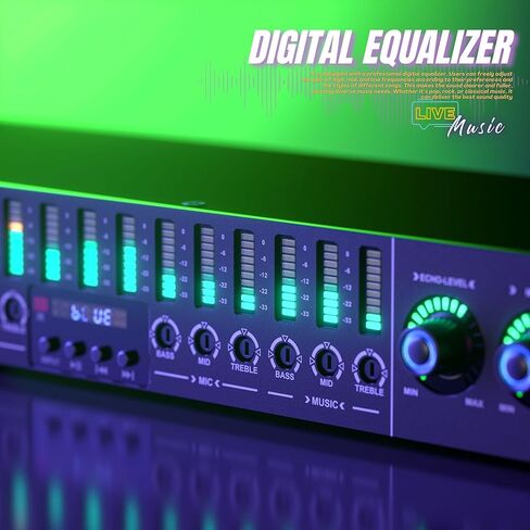 معادل ستيريو رقمي للصوت المنزلي، مؤثر KTV احترافي قبل المرحلة، معالج صوت متعدد التأثيرات مضاد للعواء، خلاط كاريوكي، صدى USB MP3 بلوتوث بصري، مع جهاز تحكم عن بعد in Kuwait