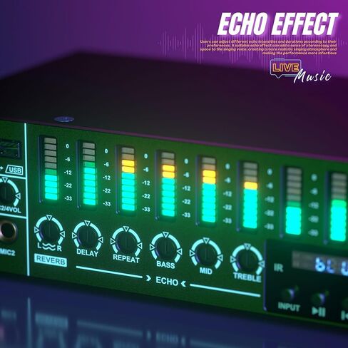 معادل ستيريو رقمي للصوت المنزلي، مؤثر KTV احترافي قبل المرحلة، معالج صوت متعدد التأثيرات مضاد للعواء، خلاط كاريوكي، صدى USB MP3 بلوتوث بصري، مع جهاز تحكم عن بعد in Kuwait