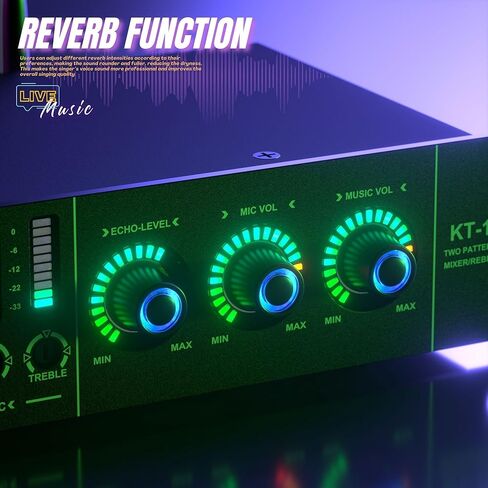 معادل ستيريو رقمي للصوت المنزلي، مؤثر KTV احترافي قبل المرحلة، معالج صوت متعدد التأثيرات مضاد للعواء، خلاط كاريوكي، صدى USB MP3 بلوتوث بصري، مع جهاز تحكم عن بعد in Kuwait