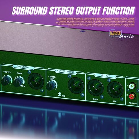 معادل ستيريو رقمي للصوت المنزلي، مؤثر KTV احترافي قبل المرحلة، معالج صوت متعدد التأثيرات مضاد للعواء، خلاط كاريوكي، صدى USB MP3 بلوتوث بصري، مع جهاز تحكم عن بعد in Kuwait