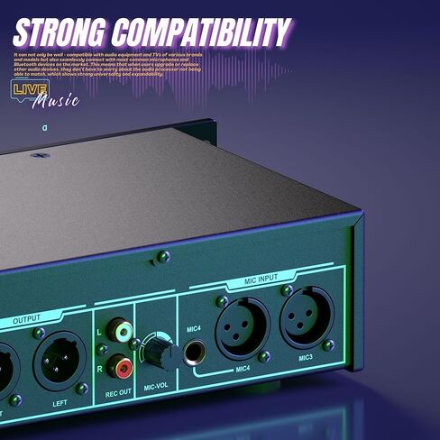 معادل ستيريو رقمي للصوت المنزلي، مؤثر KTV احترافي قبل المرحلة، معالج صوت متعدد التأثيرات مضاد للعواء، خلاط كاريوكي، صدى USB MP3 بلوتوث بصري، مع جهاز تحكم عن بعد in Kuwait