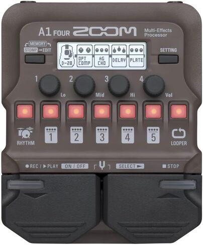 Zoom A1 معالج متعدد التأثيرات لأربعة أدوات صوتية مع محول طاقة AD-16 in Saudi Arabia