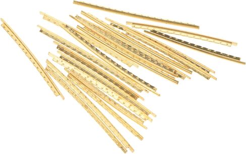 BESPORTBLE 40pcs Guitar Fret Wires Set Acoustic and Electric Guitar Upgrade Parts Metal Fret Lines for Fretboard Replacement Suitable for Folk and Mandolins in Saudi Arabia