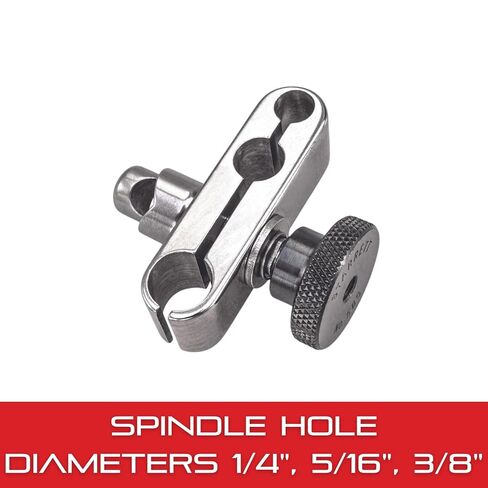 Starrett Universal Snug مع قطر فتحة المغزل 1/4 بوصة، 5/16 بوصة، 3/8 بوصة وقطر فتحة الإمساك 3/32-1/4 بوصة - أداة متعددة الاستخدامات مع فتحة مشبك أصغر - 58S in Saudi Arabia