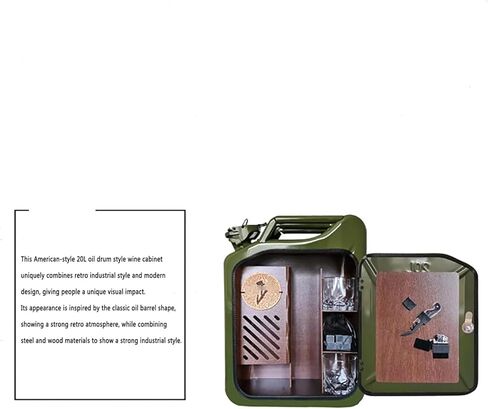 ERICAT Mini Christmas Can Bar, Portable Whiskey Bar with Handle Design, 20L Gas Canister Design and Unique Structural Design, Realistic Simulation, for Dad in Saudi Arabia