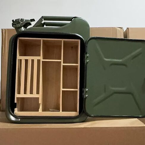 ERICAT Mini Christmas Can Bar, Portable Whiskey Bar with Handle Design, 20L Gas Canister Design and Unique Structural Design, Realistic Simulation, for Dad in Saudi Arabia