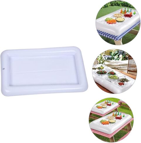 STOBAZA 1pc Inflatable Serving Bar Tray Floating Drink Holder for Pool Parties Outdoor Bbqs and Summer Gatherings Keeps Drinks and Food Chilled in Saudi Arabia