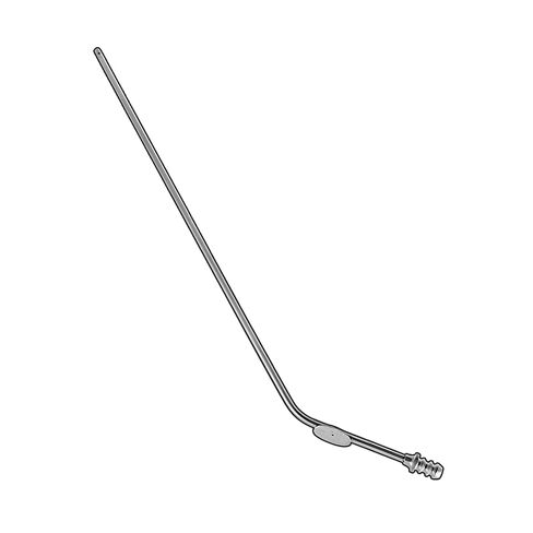 Buie Suction Tube, 16", with Finger Valve 15 FR, Stainless in Saudi Arabia