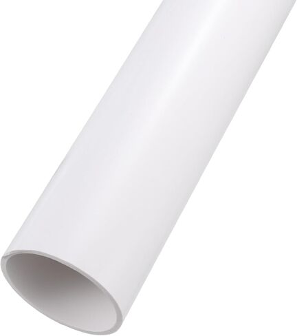 2.7 بوصة × 3 بوصة أنبوب PVC 26 بوصة أنابيب بلاستيكية صلبة مستديرة عالية التأثير، [لسباكة التدفئة والتهوية وتكييف الهواء المنزلية في حديقة الدفيئة] - 67.8 × 75 مم / أبيض in Saudi Arabia