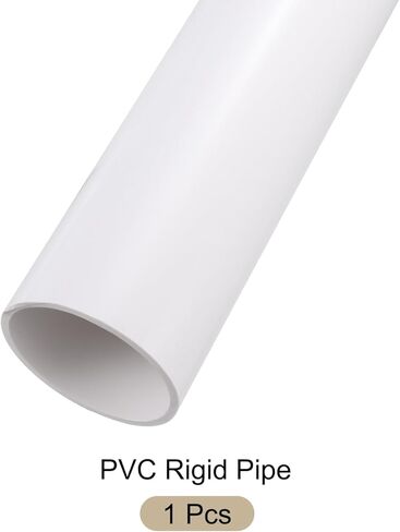 2.7 بوصة × 3 بوصة أنبوب PVC 26 بوصة أنابيب بلاستيكية صلبة مستديرة عالية التأثير، [لسباكة التدفئة والتهوية وتكييف الهواء المنزلية في حديقة الدفيئة] - 67.8 × 75 مم / أبيض in Saudi Arabia