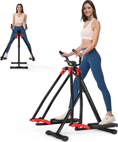 Air Walk Elliptical Glider Machine,30" inch Long Stride Full-Body Cardio Cross Trainer Foldable uitable for Small Spaces,350LBS Weight Capacity in Kuwait