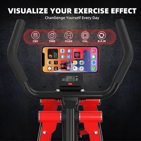 Air Walk Elliptical Glider Machine,30" inch Long Stride Full-Body Cardio Cross Trainer Foldable uitable for Small Spaces,350LBS Weight Capacity in Kuwait