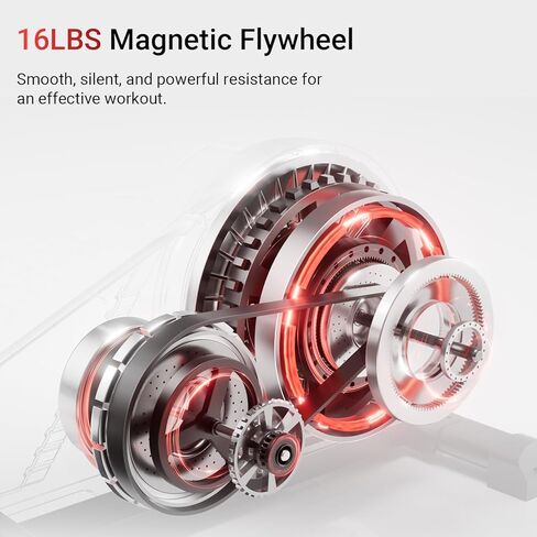 CURSOR FITNESS Elliptical Machine, Elliptical Exercise Machine for Home with Hyper-Quiet Magnetic Driving System, Elliptical Trainer with 15.5IN Stride & LCD Monitor, 100% Levels Resistance in Kuwait