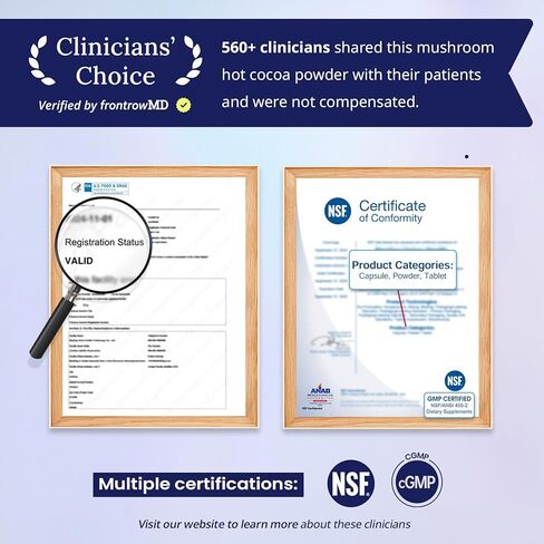 Mushroom Hot Cocoa Powder with Magnesium Glycinate, Natural Sleep Aid with Reishi & L-Theanine for Adults, 12 Superfoods, Melatonin 3mg, Unsweetened Hot Chocolate Drink Mix for Sleep, 30 Servings in Kuwait