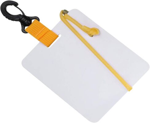 Underwater Writing Slate with Swivel Clip Pencil Lightweight Board for Diving Swimming Water Sports in Kuwait