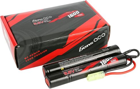 بطارية Gens ace 1600mAh 9.6V 8S1P Airsoft Nunchuck-Style NIMH مع قابس TMY in Saudi Arabia