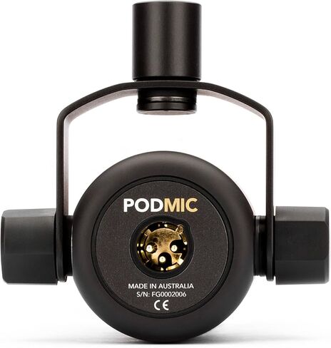 ميكروفون البث الديناميكي Rode PodMic Cardioid مع ذراع ميكروفون StreamEye BOOMARM1 وفلتر بوب وكابل XLR in Saudi Arabia