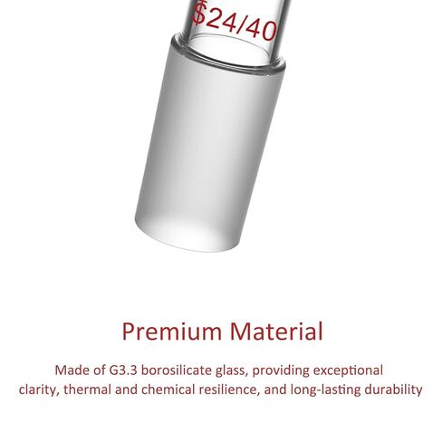 stonylab Glass Adapter, Borosilicate Glass 3 Way Distilling Adapter with 24/40 Joints Lab Glassware for Distillation Apparatus in Saudi Arabia