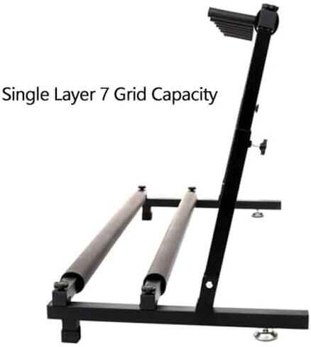 رف تخزين مضارب التنس، حامل مضارب التنس، حامل حامل جيتار متعدد، ارتفاع قابل للتعديل، رف تخزين كبير لنوادي المدارس الرياضية، 90.5 * 43.5 * 55 سم in Kuwait