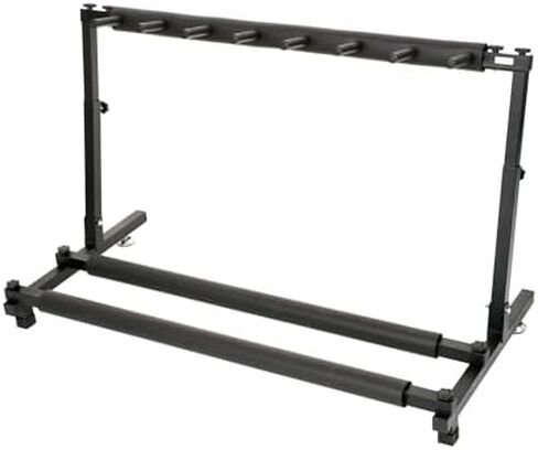 رف تخزين مضارب التنس، حامل مضارب التنس، حامل حامل جيتار متعدد، ارتفاع قابل للتعديل، رف تخزين كبير لنوادي المدارس الرياضية، 90.5 * 43.5 * 55 سم in Kuwait