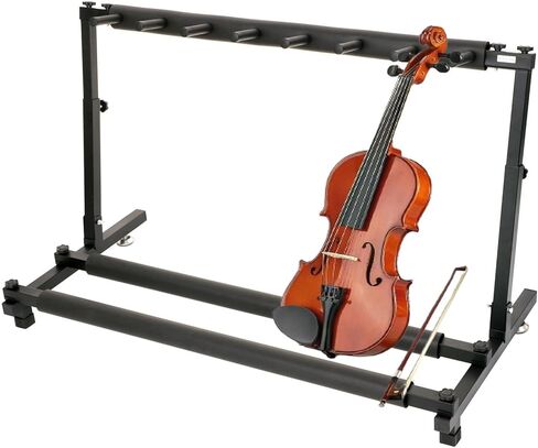 رف تخزين مضارب التنس، حامل مضارب التنس، حامل حامل جيتار متعدد، ارتفاع قابل للتعديل، رف تخزين كبير لنوادي المدارس الرياضية، 90.5 * 43.5 * 55 سم in Kuwait