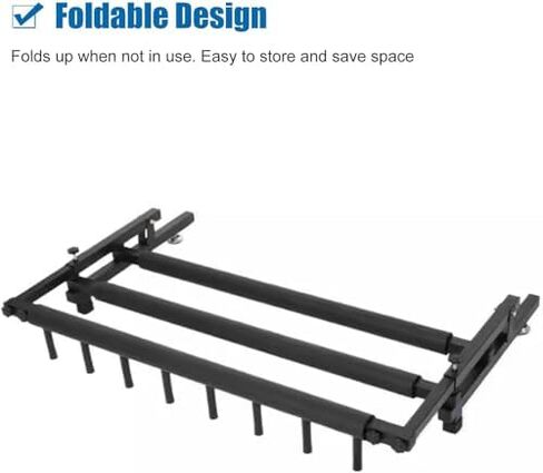 Folding Floor Racket Storage Rack, Badminton Racket/Tennis Racquet/Guitar Stand Height Adjustable, Non-Slip Sports Racquet Holder in Saudi Arabia