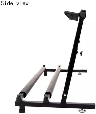 رف تخزين مضرب التنس، حامل مضرب تنس قابل للتعديل بارتفاع، رف تخزين كبير بطبقتين، لمضارب التنس/مضرب كرة الريشة/الكمان/الجيتار in Kuwait