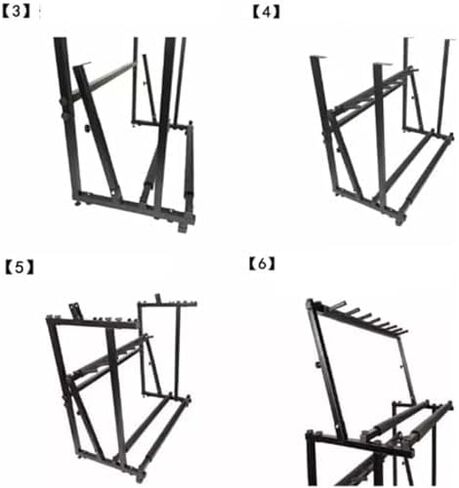 رف تخزين مضرب التنس، حامل مضرب تنس قابل للتعديل بارتفاع، رف تخزين كبير بطبقتين، لمضارب التنس/مضرب كرة الريشة/الكمان/الجيتار in Kuwait