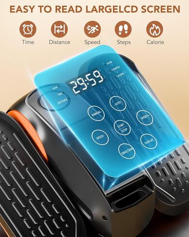 Under Desk Elliptical Exercise Machine, Electric Leg Exerciser As Seen On TV, 12 Speed Foot Exerciser While Sitting for Seniors, Portable Mini Seated Pedal Exerciser for Home Office in Kuwait