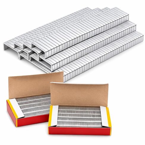 1003J دبابيس مجلفنة على شكل حرف U، 20 قياس 1/8 بوصة، عدد 5600 مع صندوق تخزين، متوافقة مع معظم البنادق الأساسية لأعمال النجارة والمفروشات والأعمال اليدوية in Kuwait