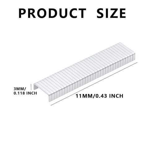 1003J دبابيس مجلفنة على شكل حرف U، 20 قياس 1/8 بوصة، عدد 5600 مع صندوق تخزين، متوافقة مع معظم البنادق الأساسية لأعمال النجارة والمفروشات والأعمال اليدوية in Kuwait