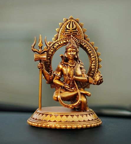تمثال هانومان للوحة القيادة للسيارات ، Mahabali Hanuman Idol Home and Pooja Decor Decor ، Hanuman Ji Murti ، Bajrang Bali تمثال لحجم الديكور - 3.5 بوصة (حزمة 1) in Saudi Arabia