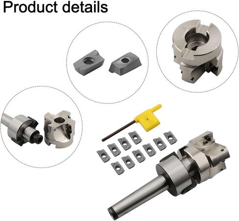 Ten Pcs of APMT1604 Carbide rts in The MT2 M10 Shank 400R Face Milling Tool Kit in Saudi Arabia